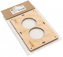 Шаблон для подрозетников EKF Expert на 2 отверстия 68мм фото Шаблон для подрозетников EKF Expert на 2 отверстия 68мм картинка